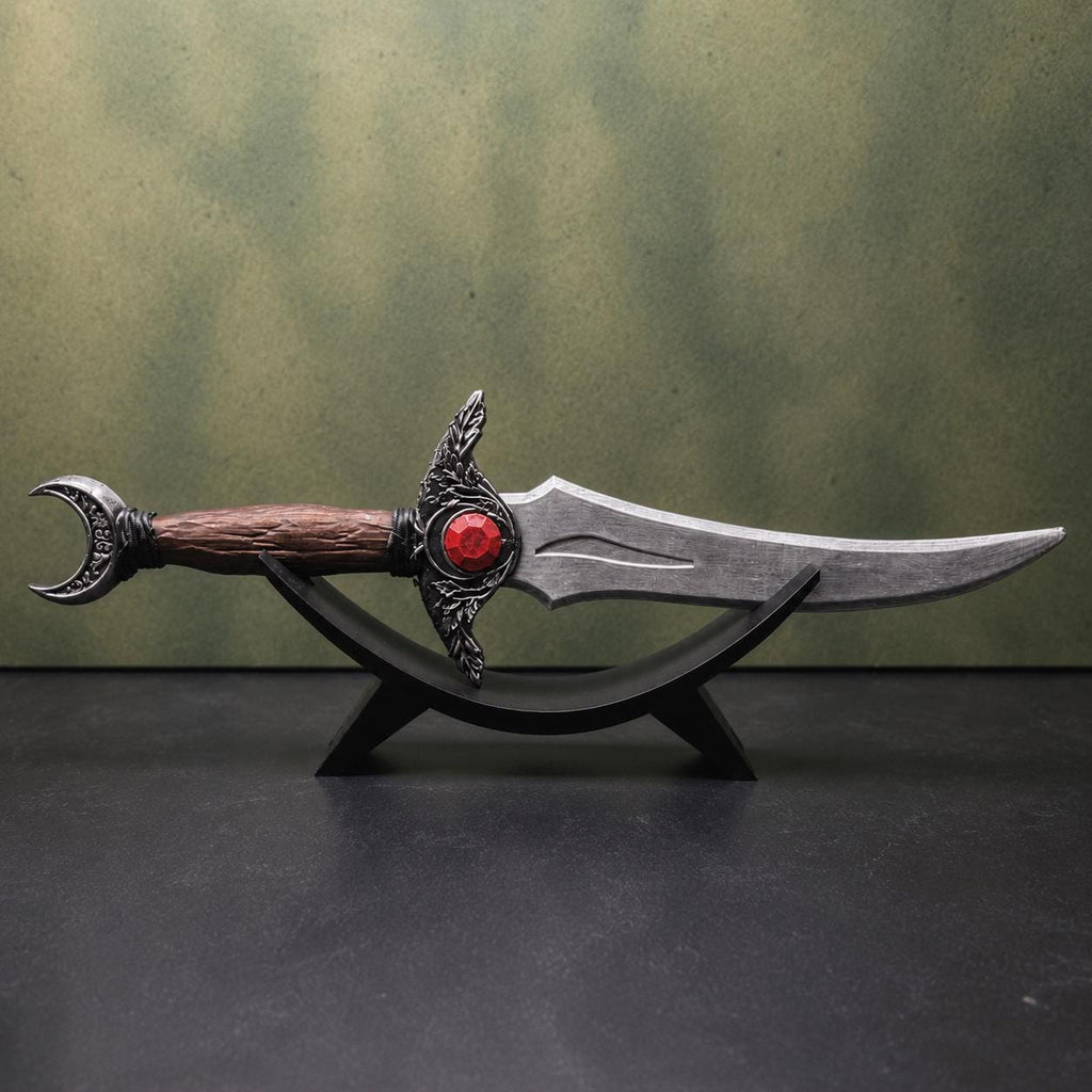 Fantasy Dagger with Display Stand, Decorative Dagger, Medieval Shelf Decor, Gothic Home Decor, Fantasy Gift, Collector Display