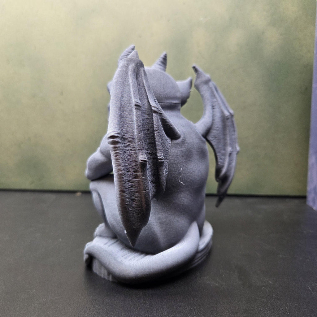 Gargoyle Statue, Gothic Shelf Decor, Winged Demon Figurine, Dark Academia Decor, Fantasy Bookish Gift, Gothic Home Decor