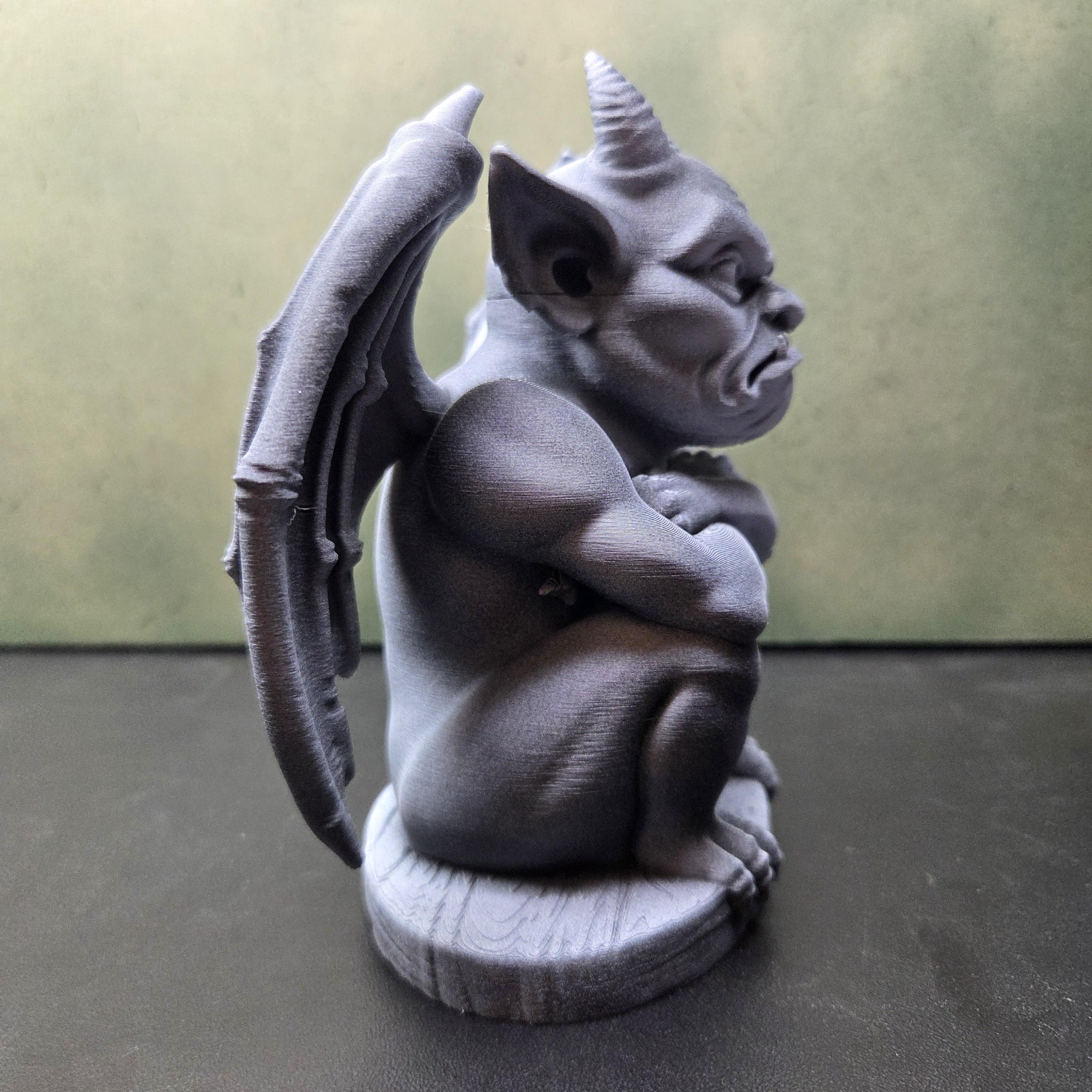 Gargoyle Statue, Gothic Shelf Decor, Winged Demon Figurine, Dark Academia Decor, Fantasy Bookish Gift, Gothic Home Decor