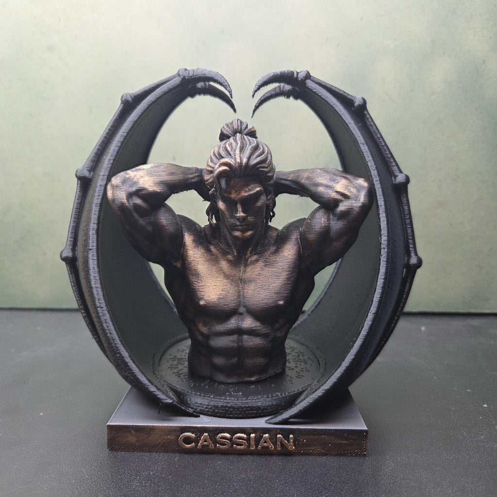 ACOTAR Bat Boys Statue | Rhysand Cassian Azriel | Night Court Book Decor | Romantasy Bookshelf Decor | Fantasy Fae Gift