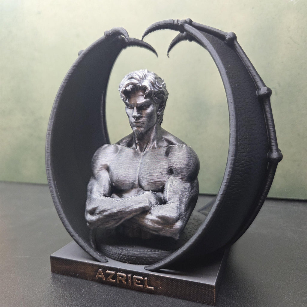 ACOTAR Azriel Bat Boys Statue | Rhysand Cassian Azriel | Night Court Book Decor | Romantasy Bookshelf Decor | Fantasy Fae Gift